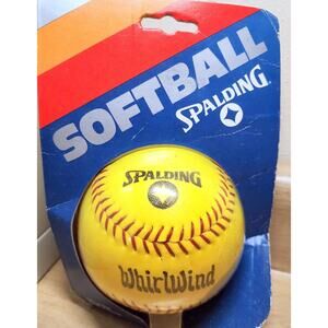 Spalding Whirlwind Yellow Softball Official Size New In Package SEE DESC.